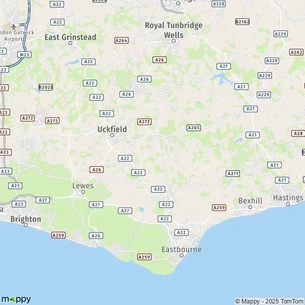 Map Boreham Street map of Boreham Street (BN27 4) and practical